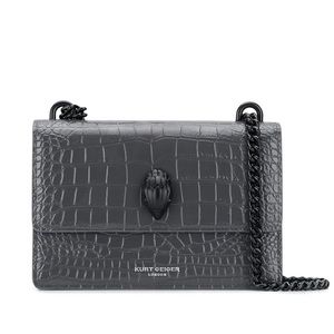 KURT GEIGER LONDON Shoreditch Croc Embossed Small Crossbody Bag NWT